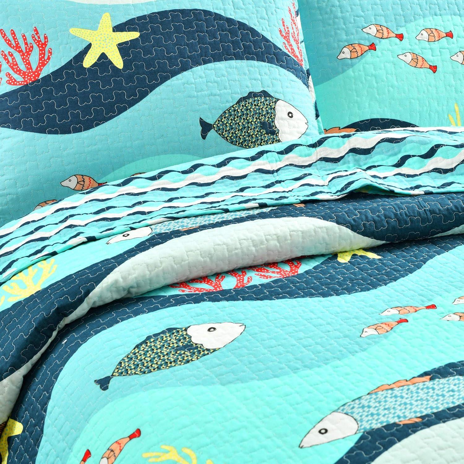 Sealife 3 - Piece Quilt Set