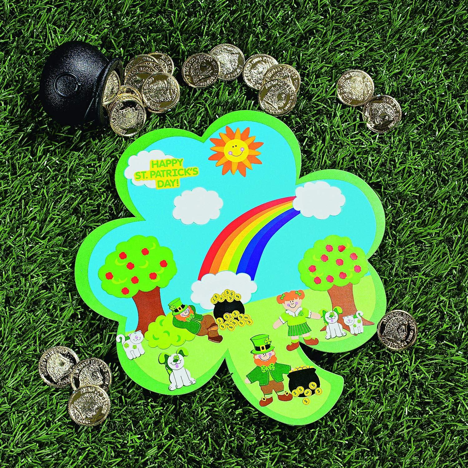 Shamrock St. Patrick'S Day Sticker Scene - Stationery - 12 Pieces