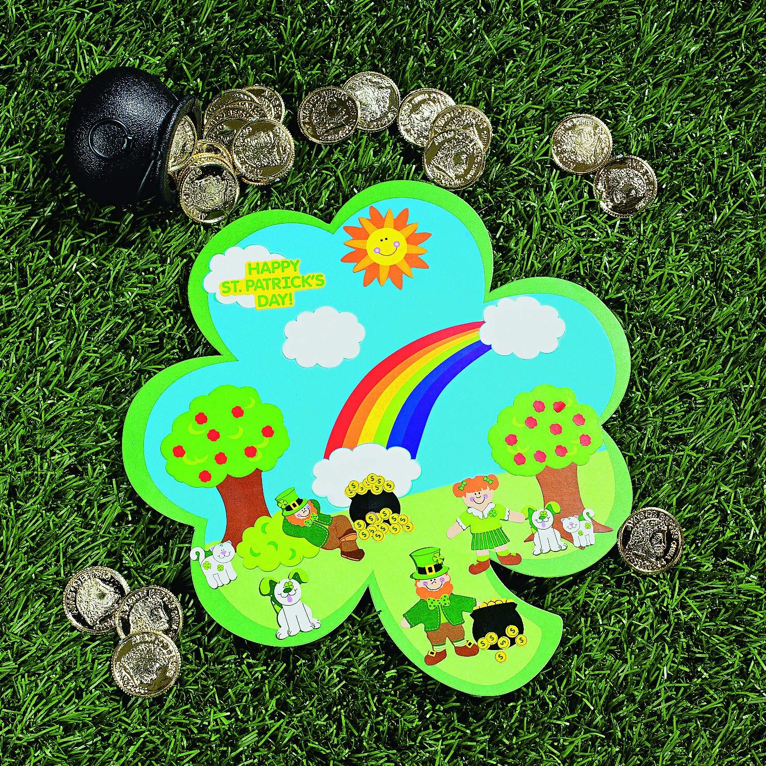 Shamrock St. Patrick'S Day Sticker Scene - Stationery - 12 Pieces