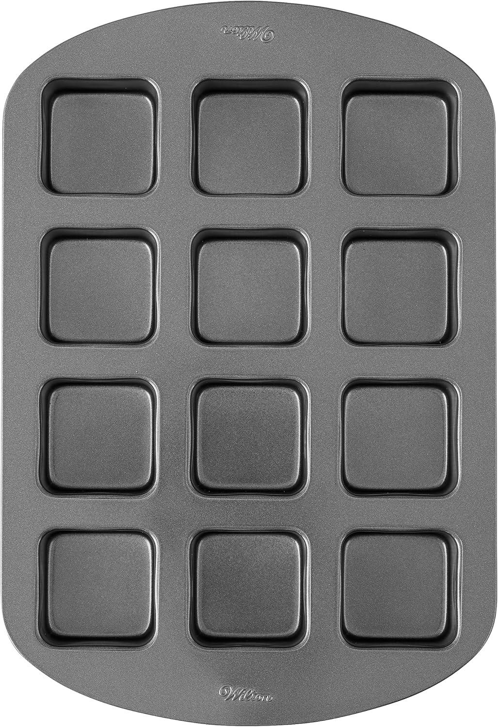 Non-Stick 12-Cavity Steel Brownie Bar Baking Pan