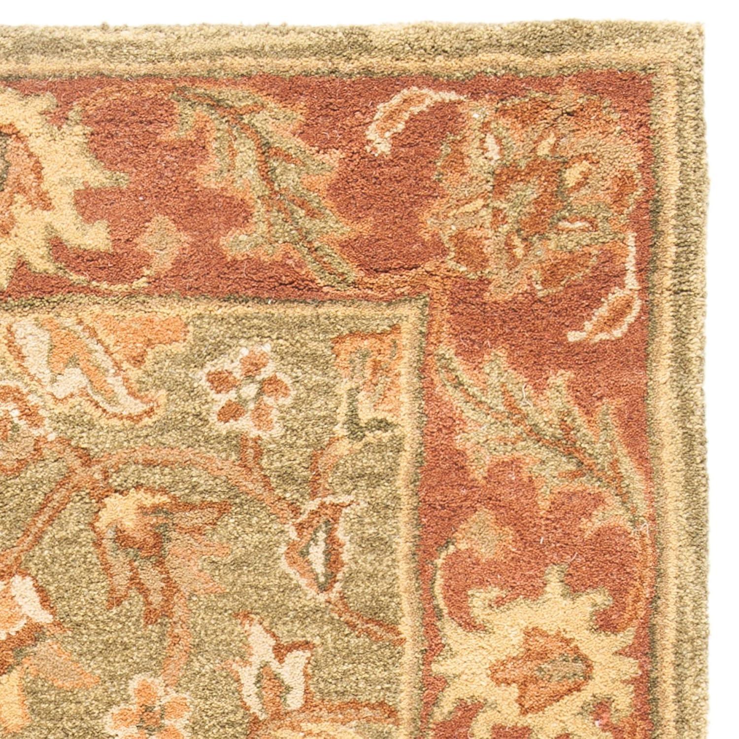 Golden Jaipur GJ250 Hand Tufted Accent Rug - Green/Rust - 2'x3' - Safavieh.