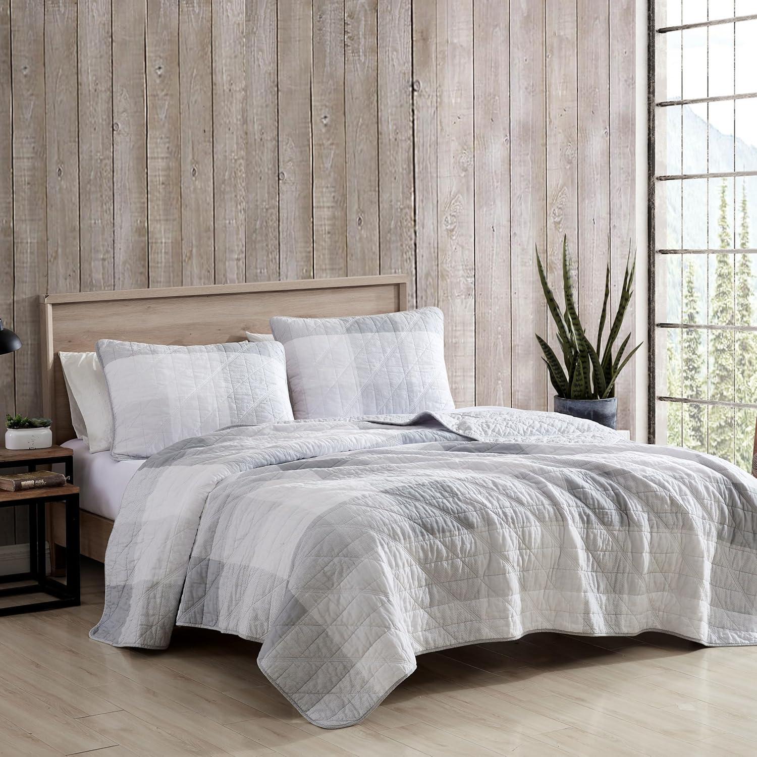 Eddie Bauer Boulder Plaid Cotton Green Quilt Set & Reviews | Wayfair