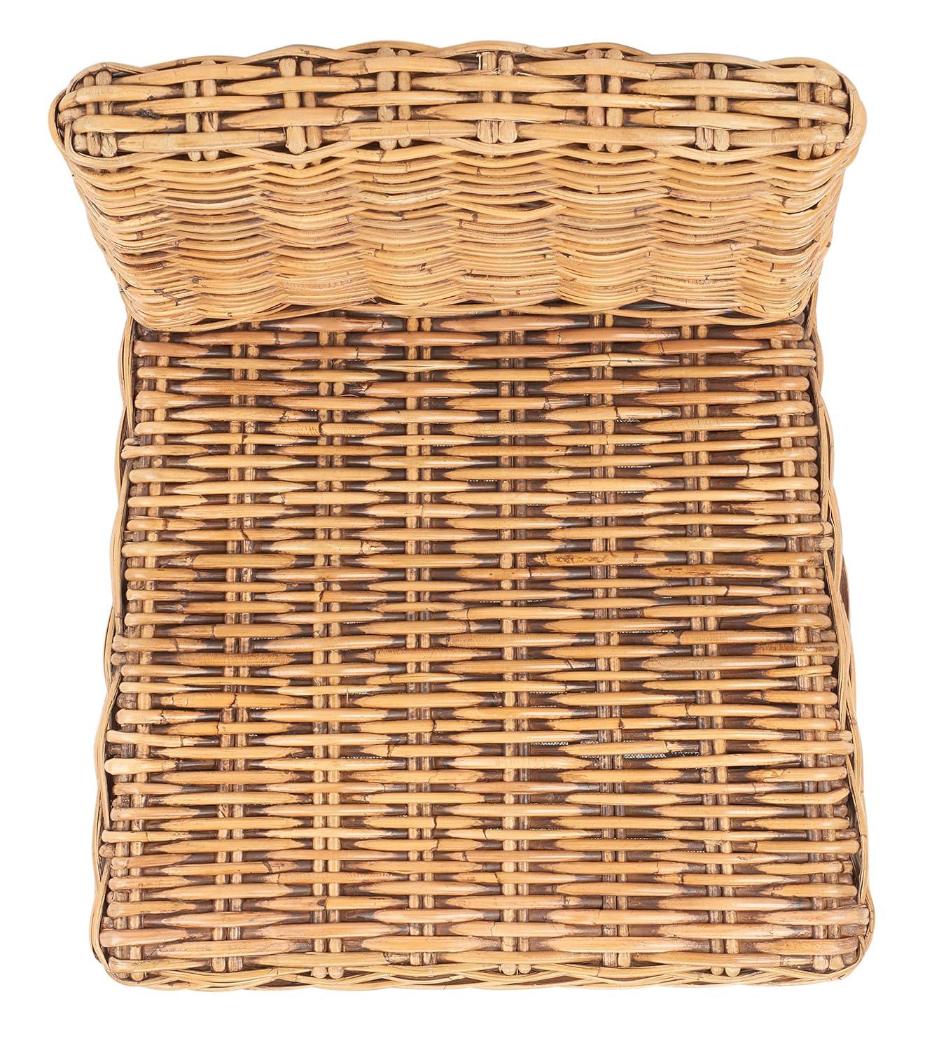 Tobie Rattan Counter Stool - White Washed - Safavieh