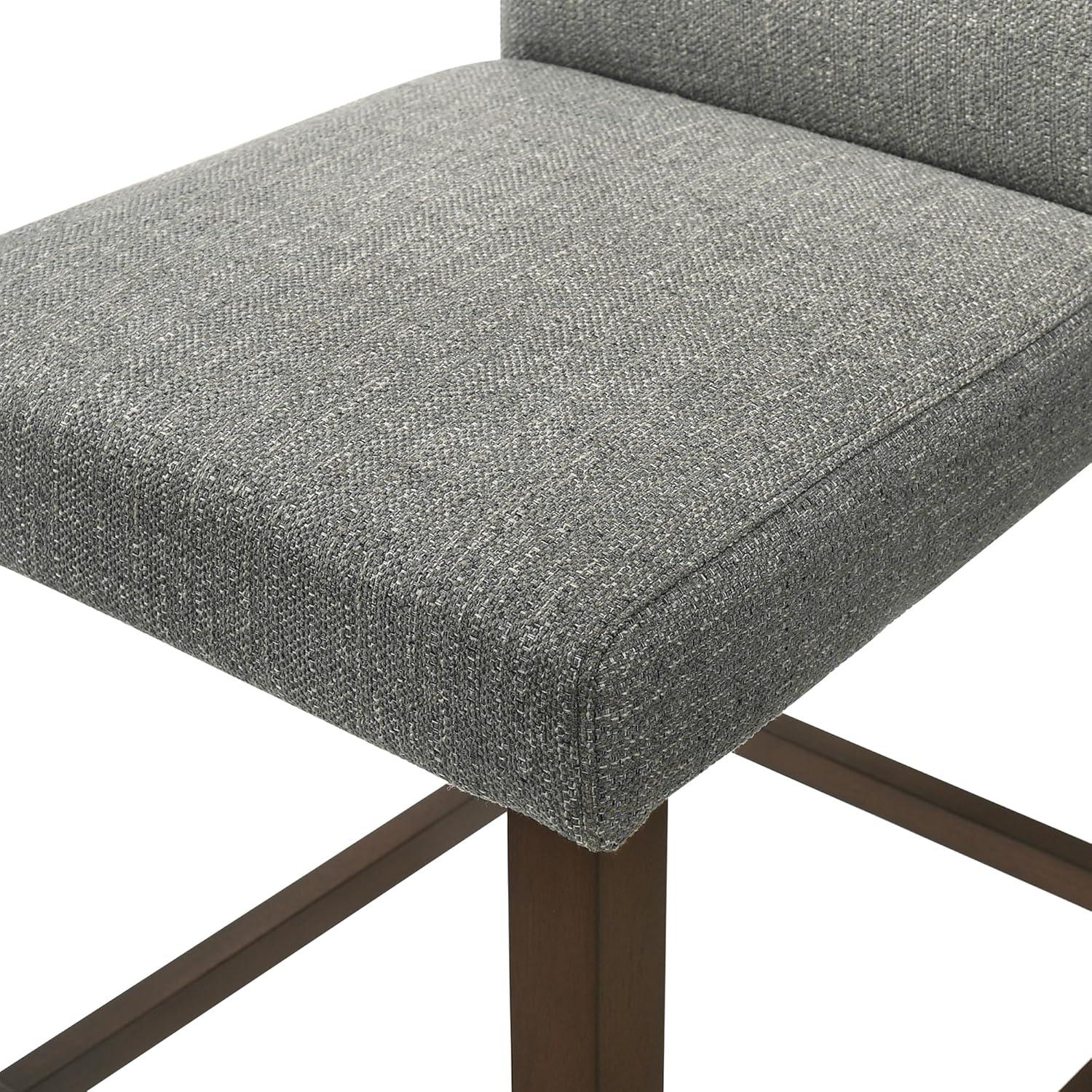 CHITA 25 inch Bar Stools Set of 2, Fabric in Fog Grey