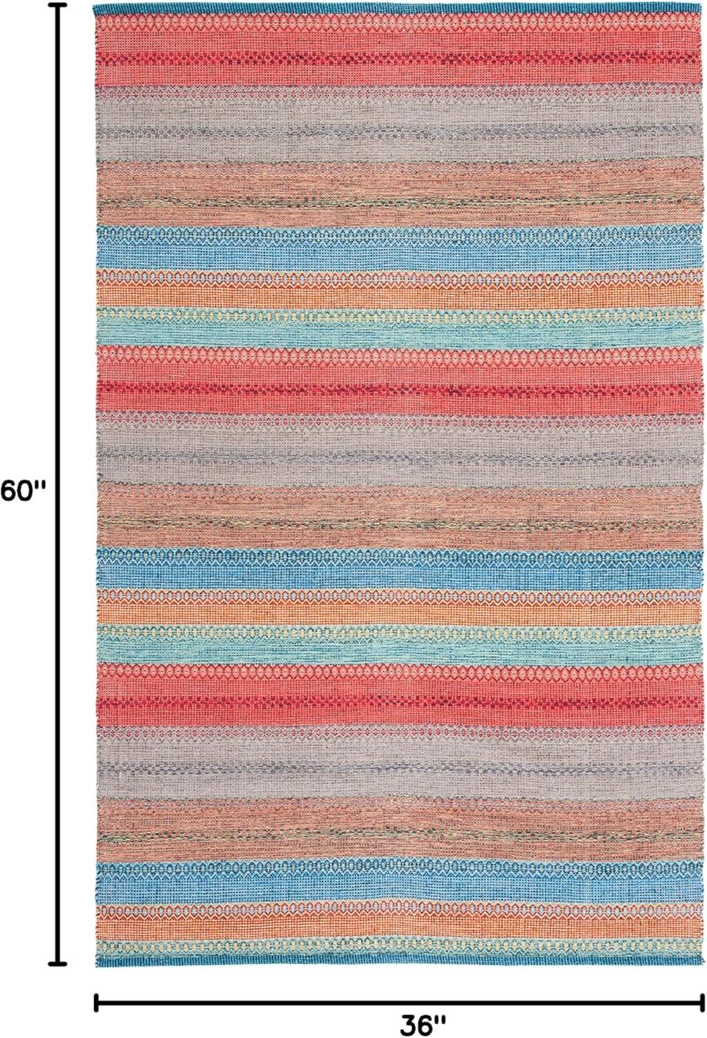 Montauk MTK851 Hand Woven Area Rug - Blue/Pink - 3'x5' - Safavieh.