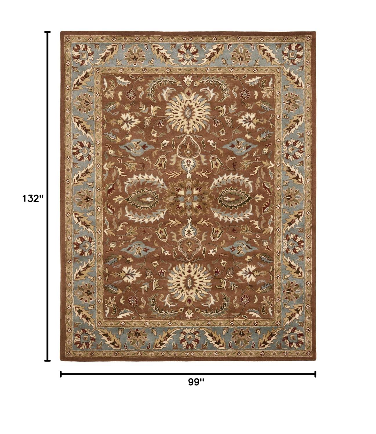 Heritage HG968 Handmade Area Rug - 8'3"x11' - Brown/Blue - Safavieh