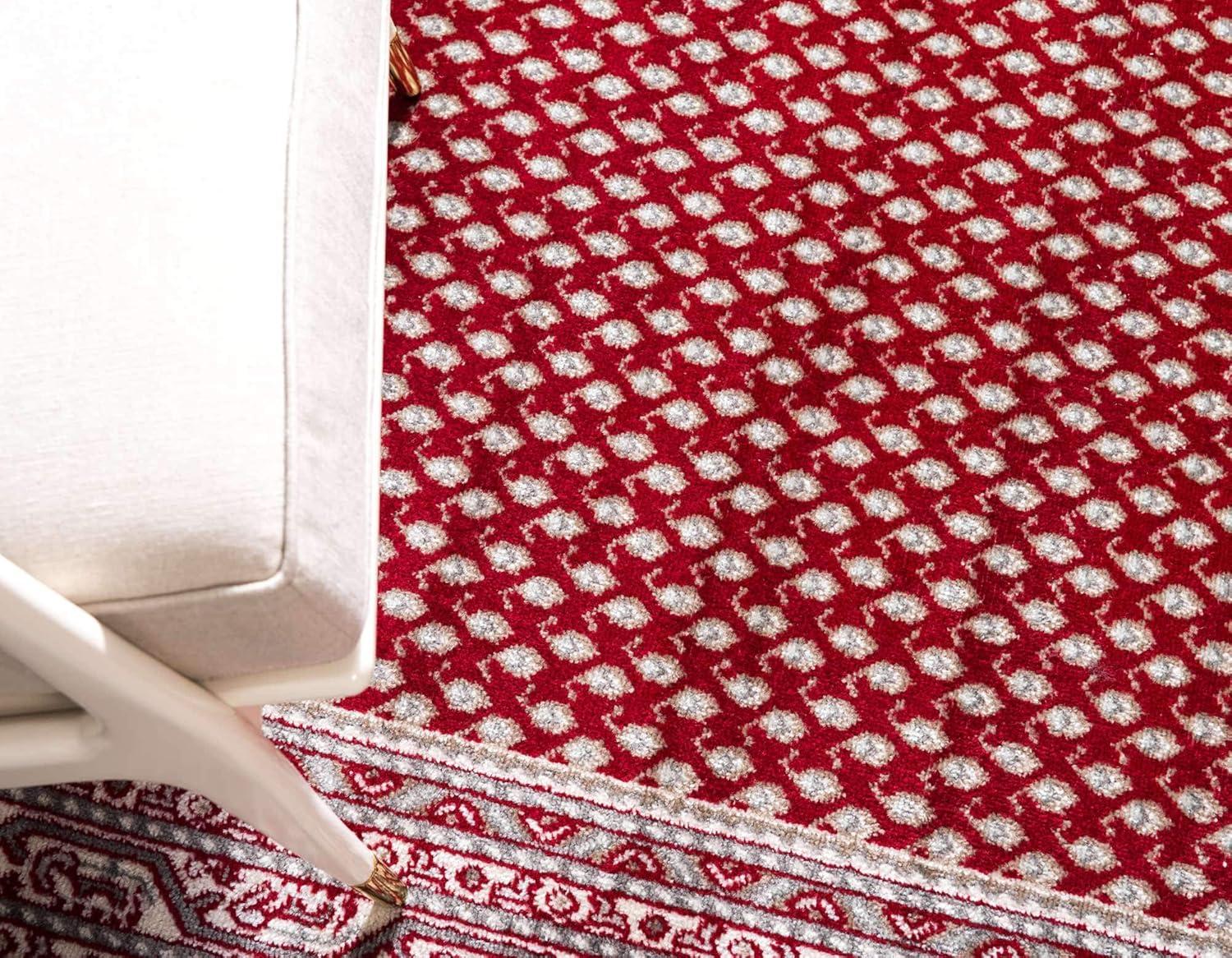 Unique Loom Williamsburg Collection Area Rug - Allover (10'  x 13' 1" Rectangle Red/Ivory)