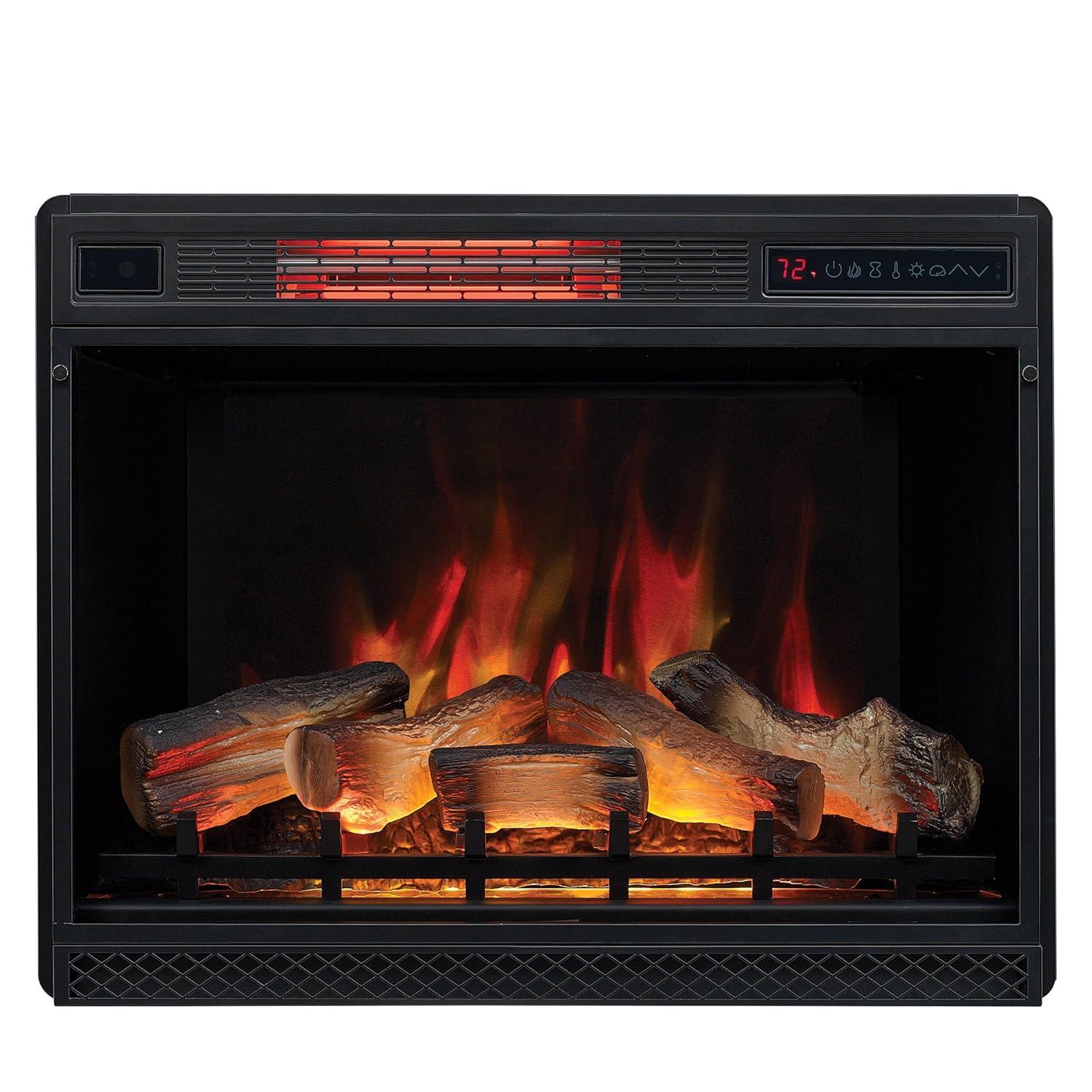 ClassicFlame 3D Spectrafire Plus 28" Infrared Electric Fireplace Insert - Black, 28II042FGL