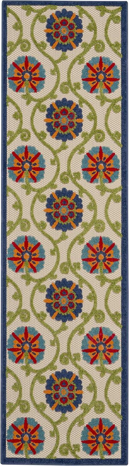 Nourison Aloha Contemporary Floral Outdoor Area Rug