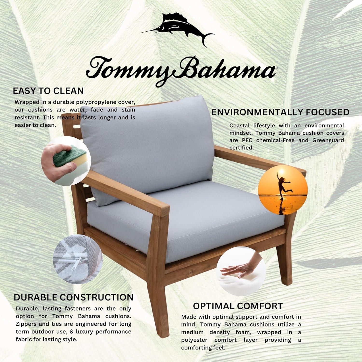 Tommy Bahama Home TB Lounge Outdoor 4'' Seat / Back Cushion