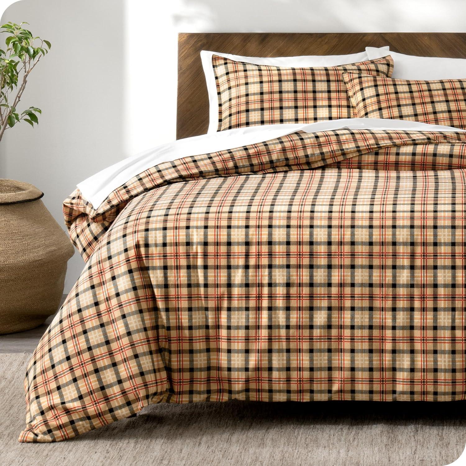 Flannel Duvet Cover and Sham Set