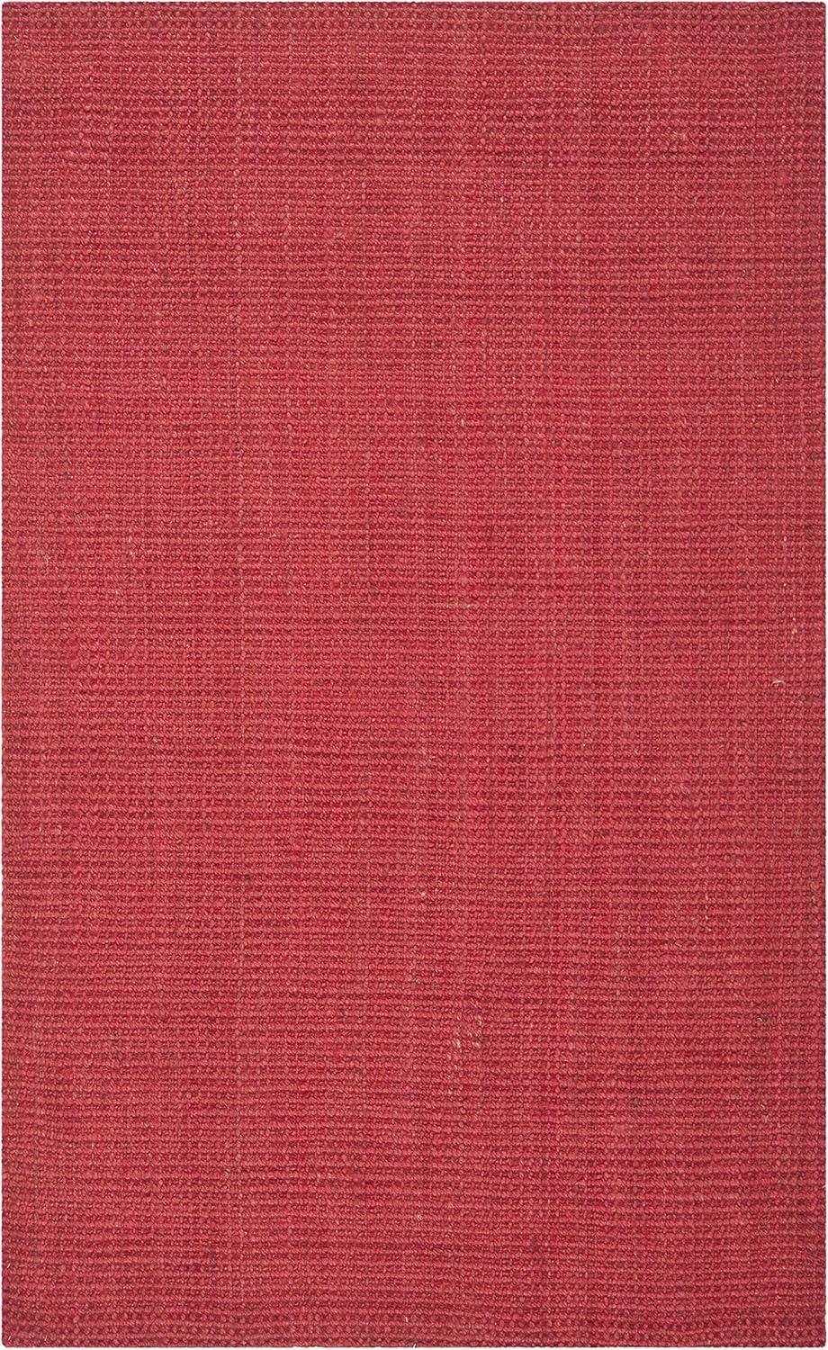 Natural Fiber NF730 Hand Woven Indoor Area Rug - Red - 4'x6' - Safavieh.