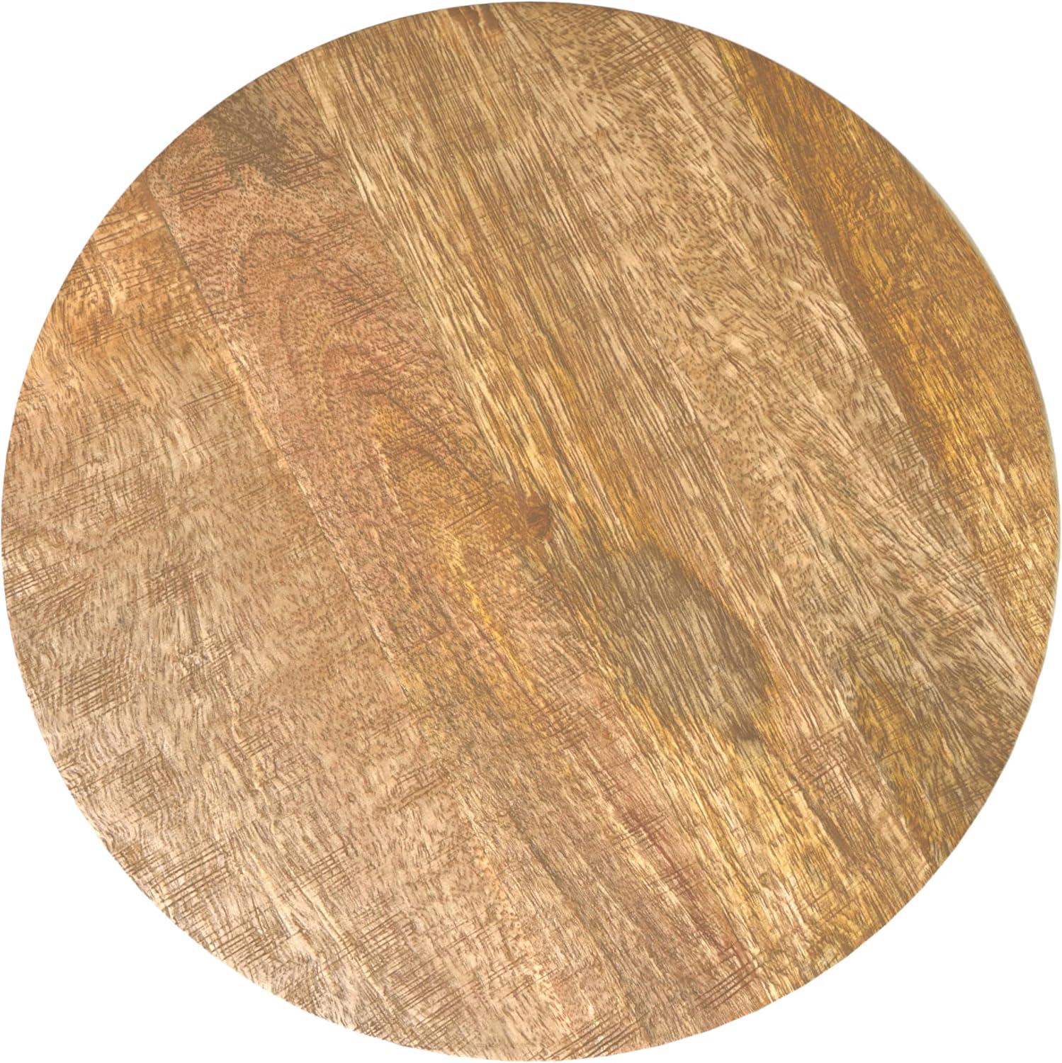 Simpli Home Boyd Solid Mango Wood Contemporary Accent Table with Textured Finish, Fully Assembled