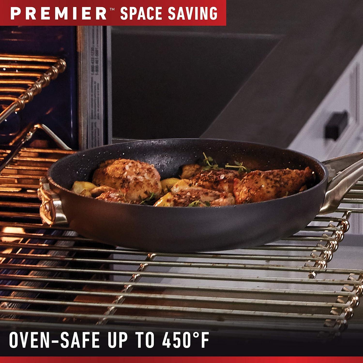 Calphalon Premier Space-Saving Hard-Anodized Nonstick Cookware, 8-Quart Multi-Pot