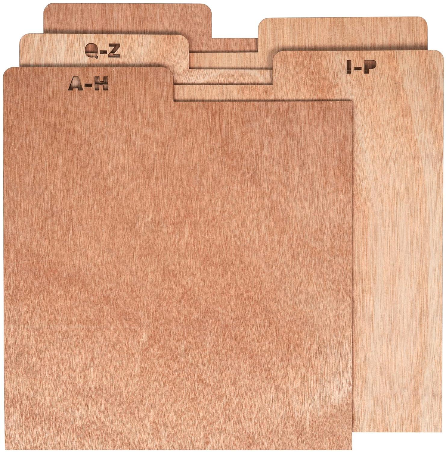 A-Z Vinyl Record Crate Divider Set