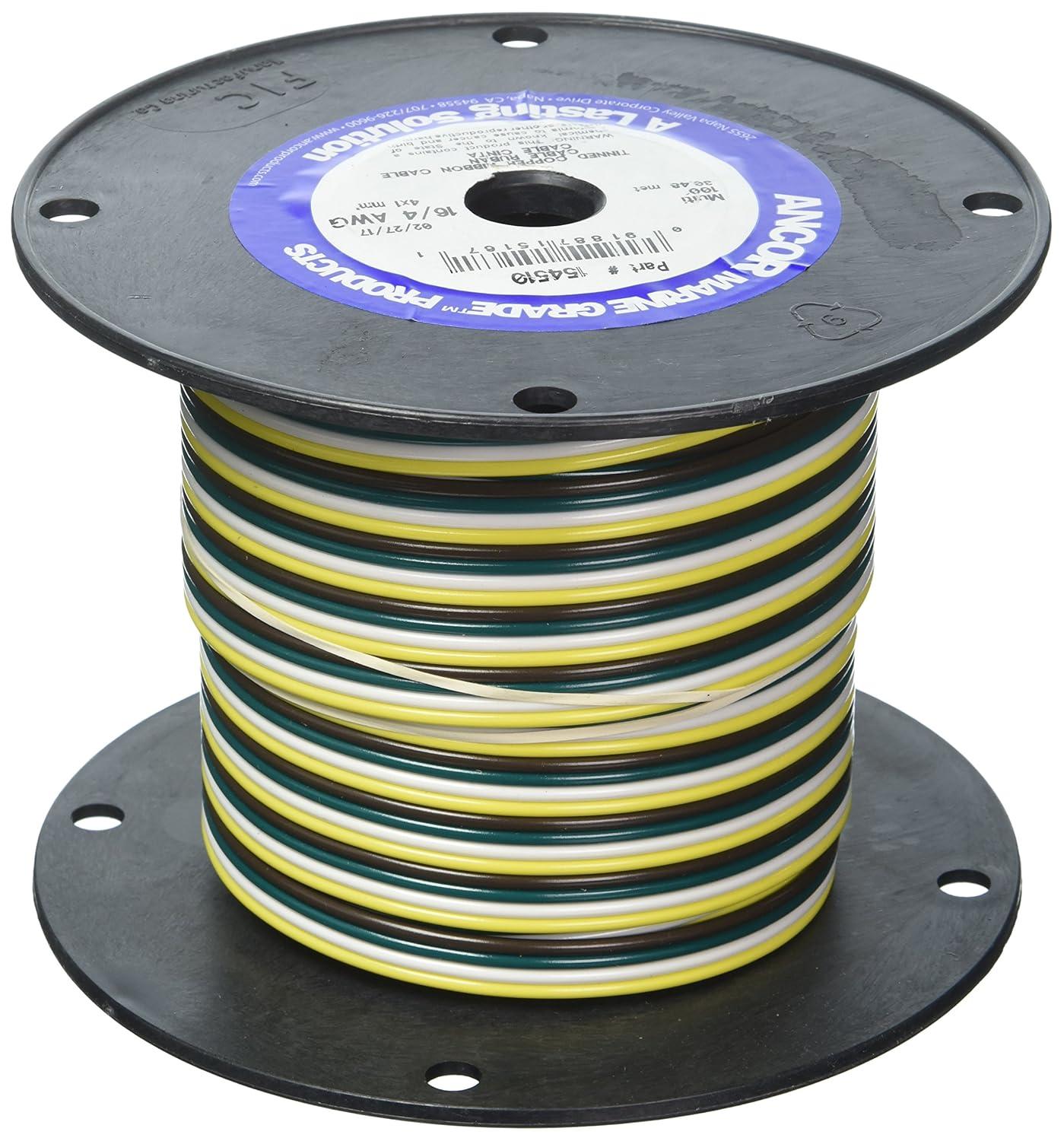 Ancor 100'#16/4 Ribbon Cable(4 Wire) (154510)