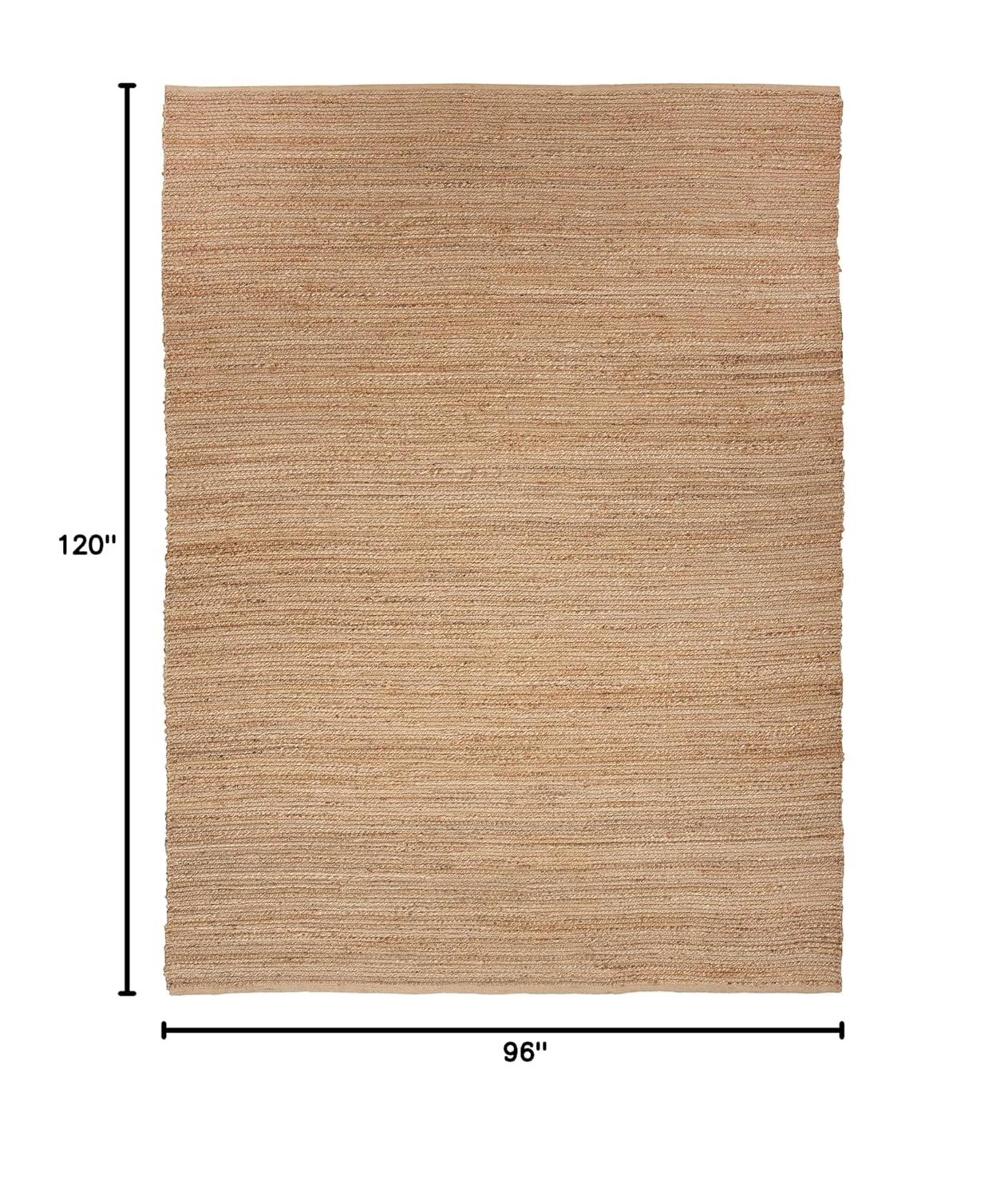 Nourison Hand Woven Natural Jute Rug Natural 8' x 10'