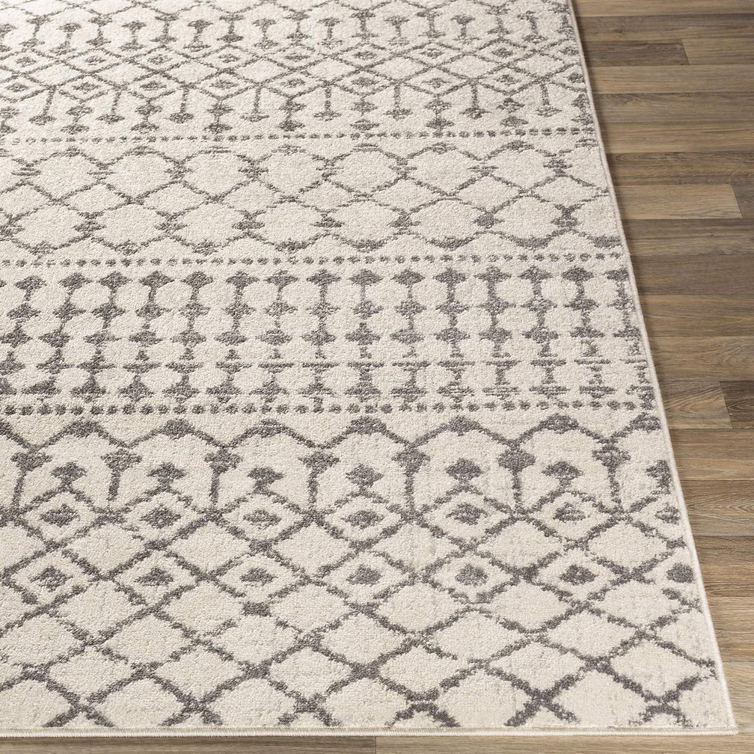 Livabliss Chester Global Bohemian Area Rug,7'10" x 10'2",Light Grey