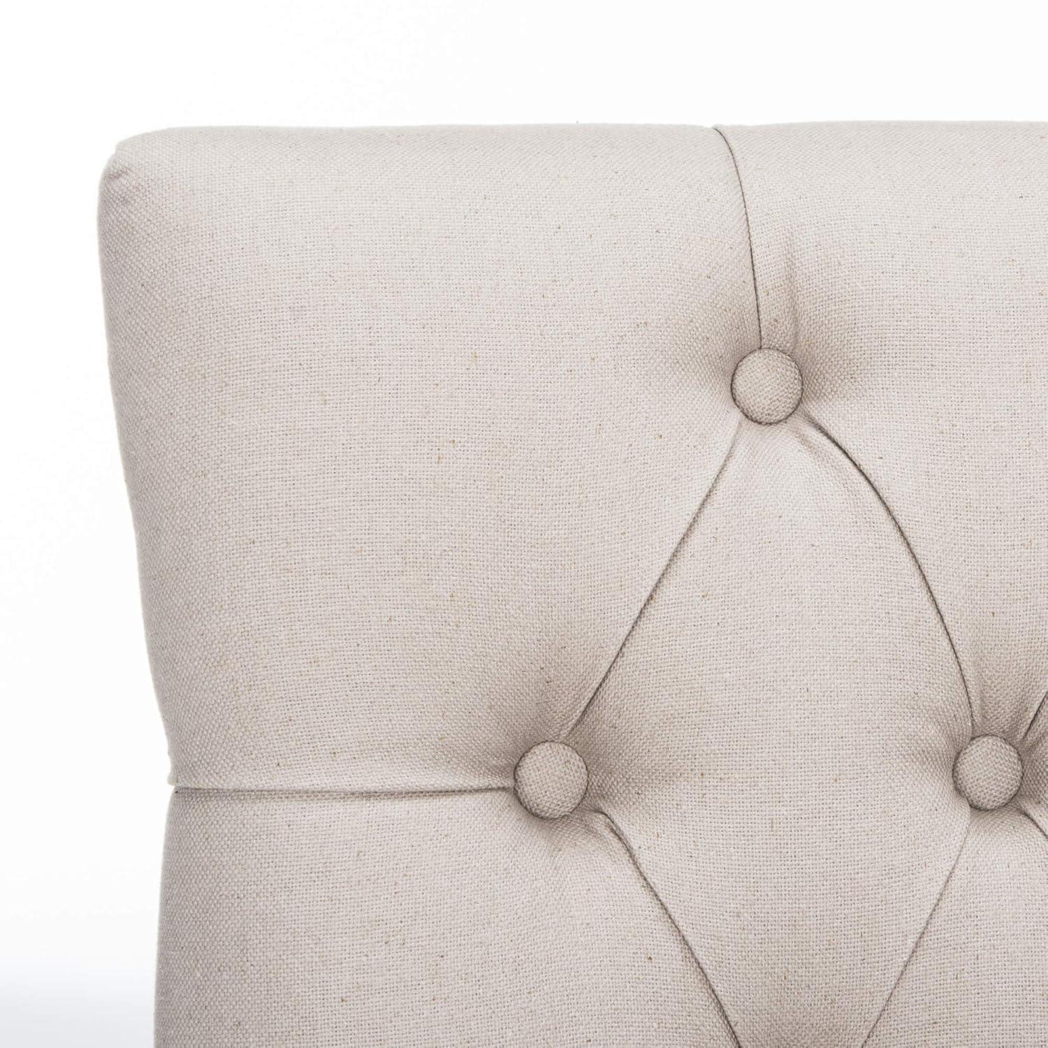 Amanda 19''H Tufted Chair with Nickel Nail Heads - Antique Gold - Safavieh.