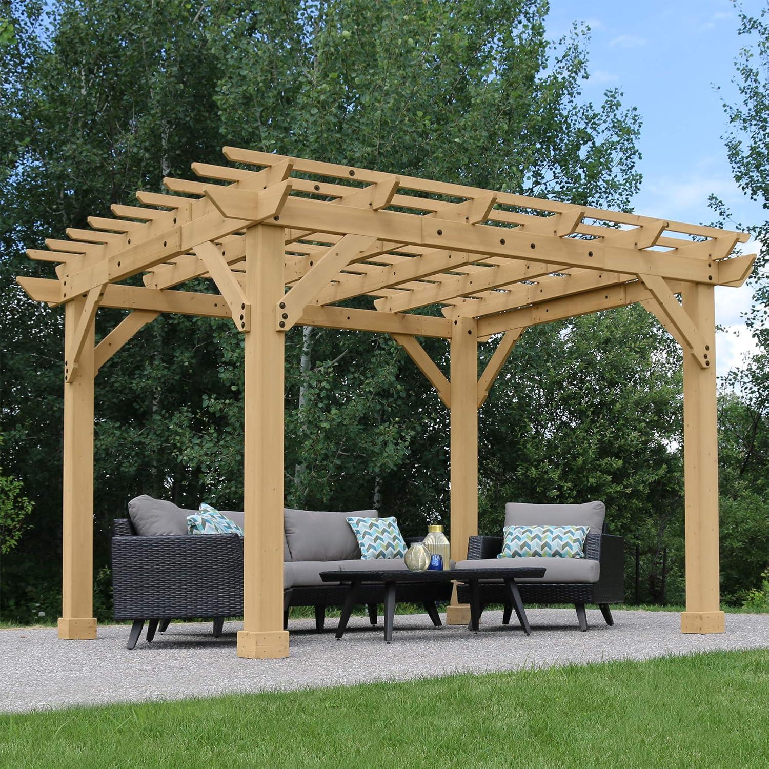 Yardistry 10' x 12' Meridian Cedar Pergola