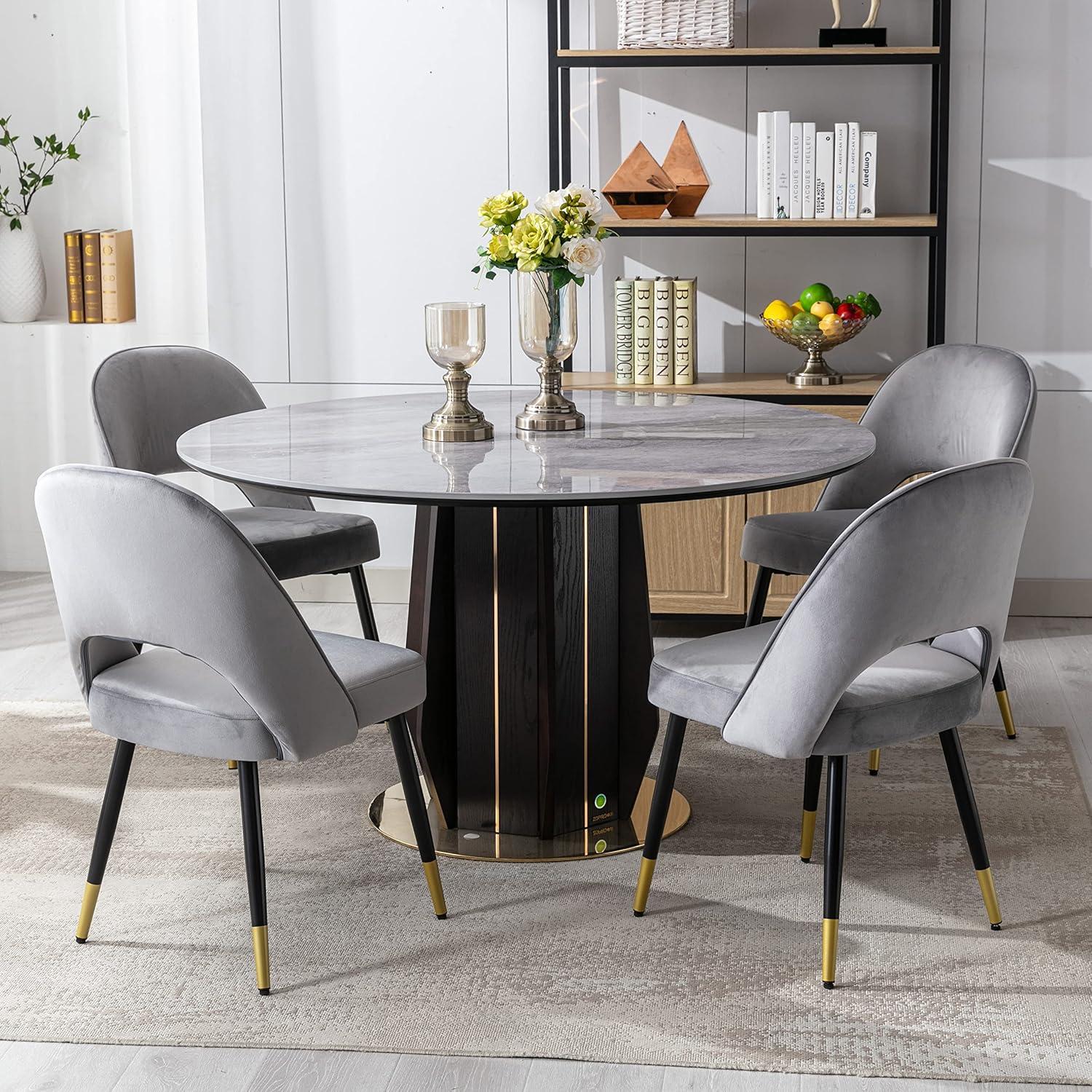 Mercer41 Volena 19.1'' H Velvet Upholstered Side Chair (Set of 2)