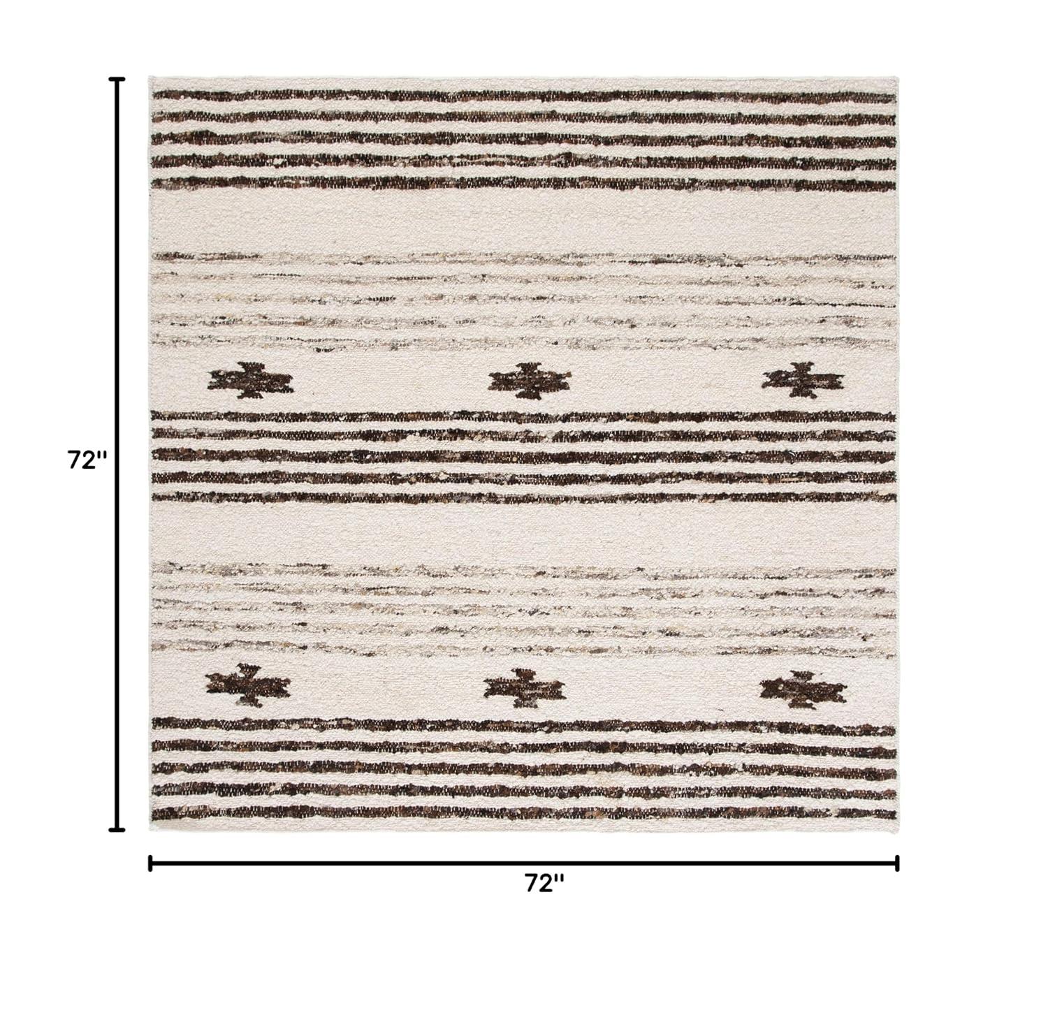 Abbie-Lea Natura Hand Woven 90% Wool And 10% Cotton Southwestern Rug