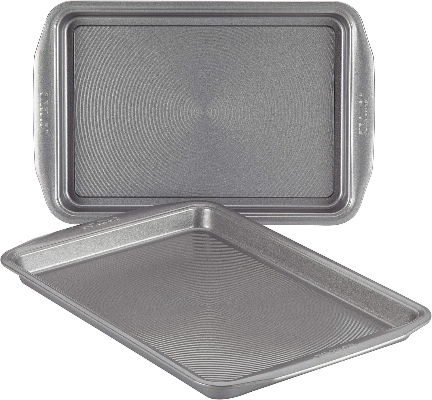 Circulon 2pc Nonstick Cookie Sheet Set Gray