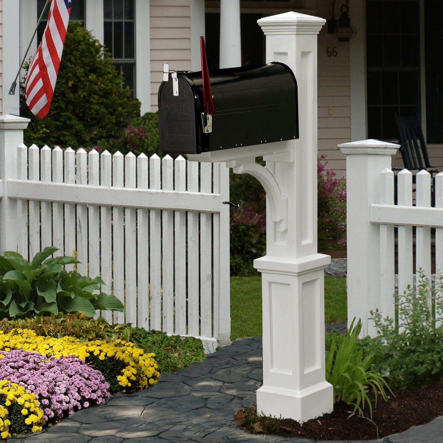 Newport Plus Collection 56" H In-Ground Decorative Post with Arm