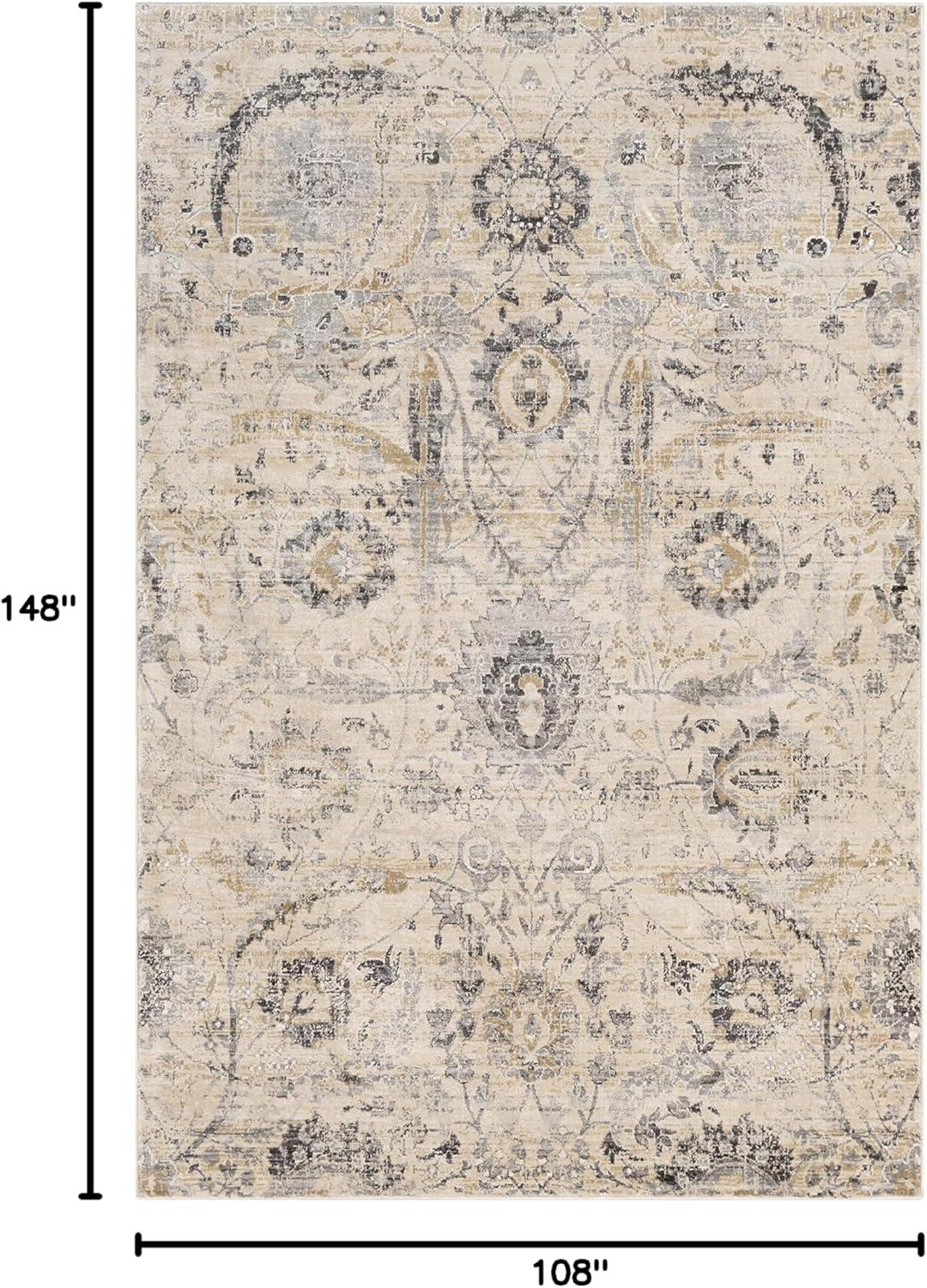 Mark&Day Area Rugs, 9x12 Avellino Traditional Beige Area Rug (9' x 12'4")