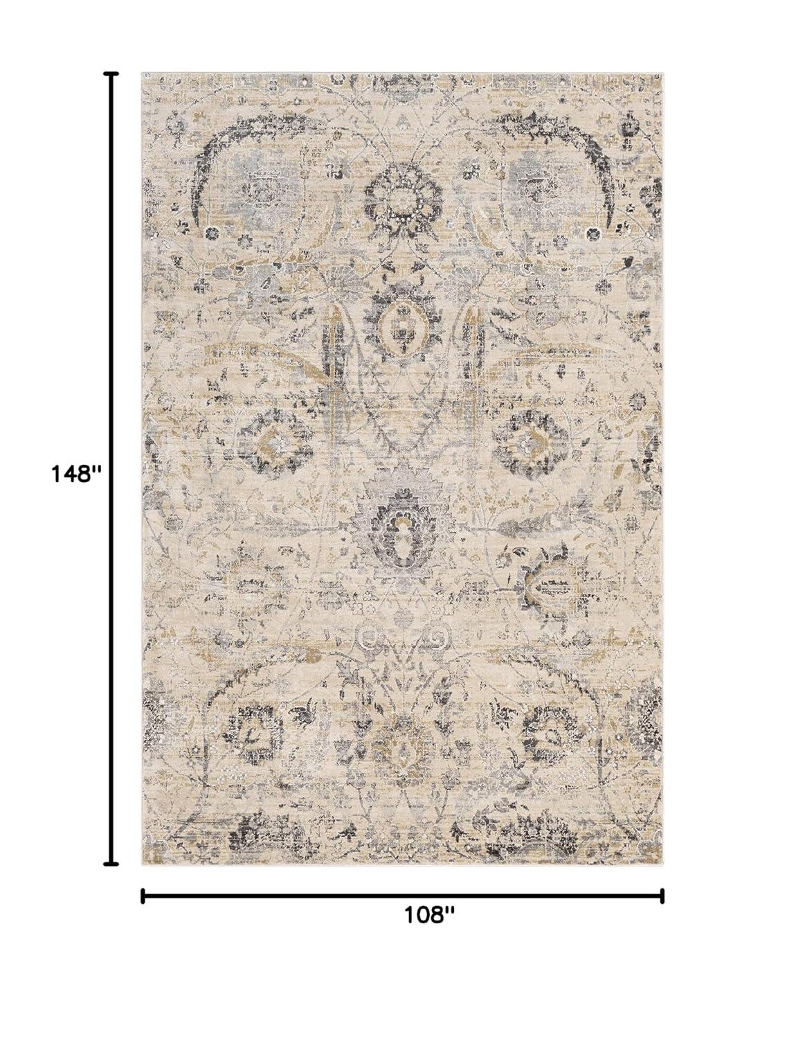 Mark&Day Area Rugs, 9x12 Avellino Traditional Beige Area Rug (9' x 12'4")
