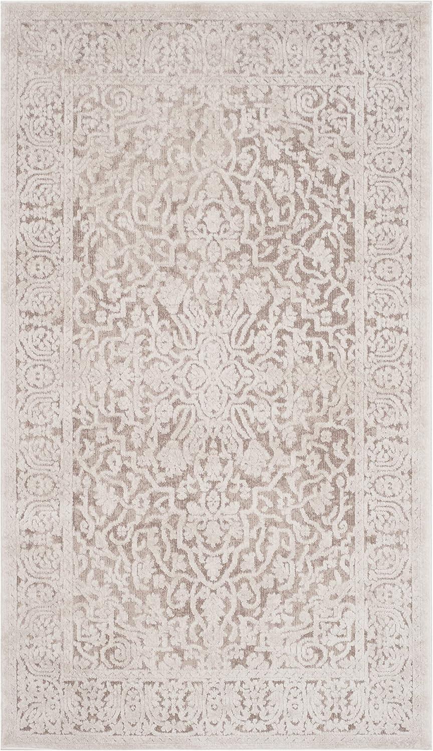 Reflection RFT670 Power Loomed Accent Rug - Dark Grey/Cream - 2'3"x4' - Safavieh.