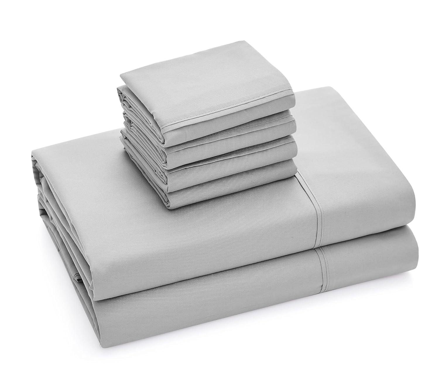 Casual Living CASUAL LIVING Quick Dry Anti-Wrinkle 6-Piece Sheets and Pillowcases Set, Queen