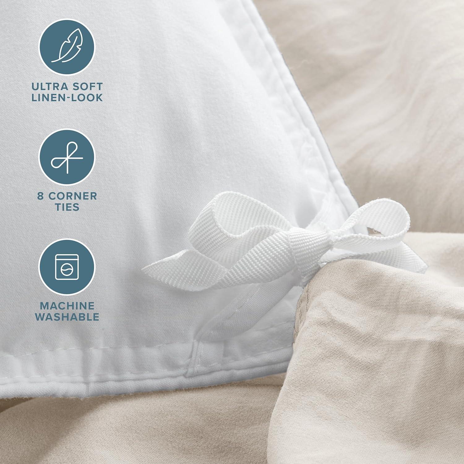 Bare Home Washed Microfiber Duvet Cover Set