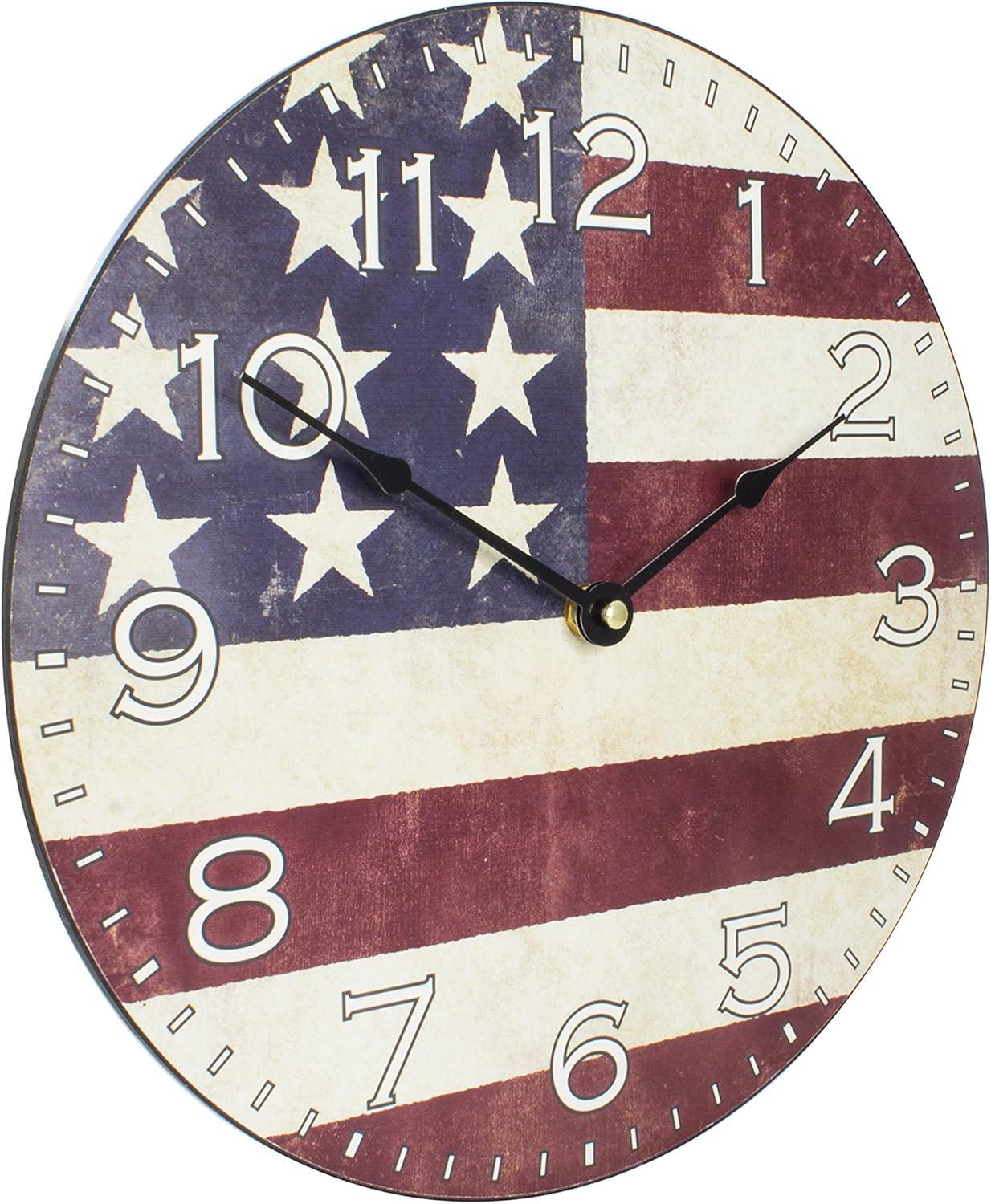 La Crosse Technology Americana Quartz Wood Wall Clock