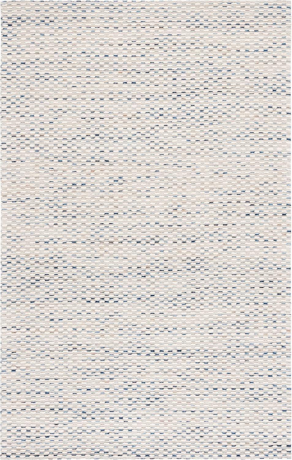 Marbella MRB158 Hand Woven Indoor Area Rug - White/Navy - 9'x12' - Safavieh
