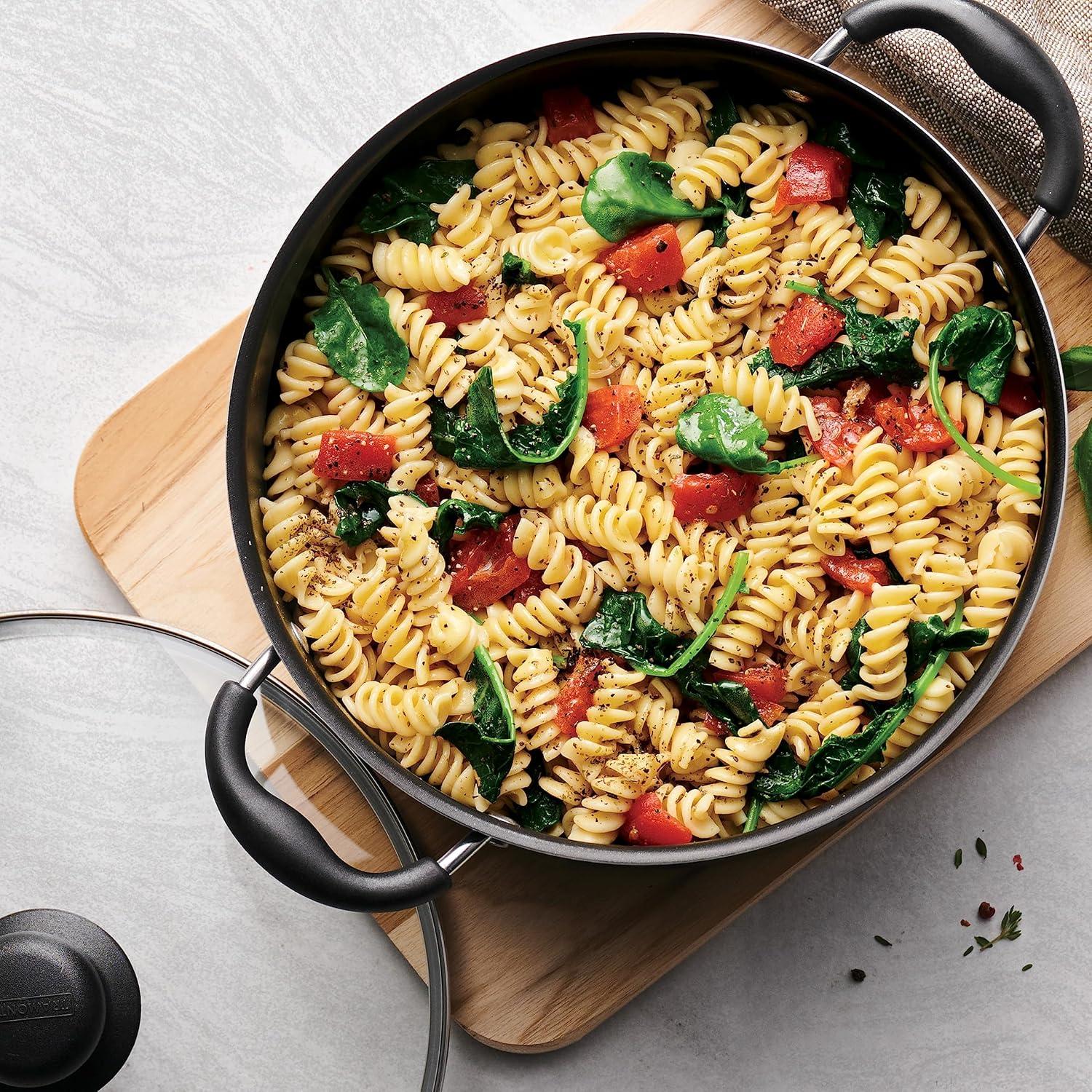 15-Piece Silver Nonstick Aluminum Cookware Set with Utensils