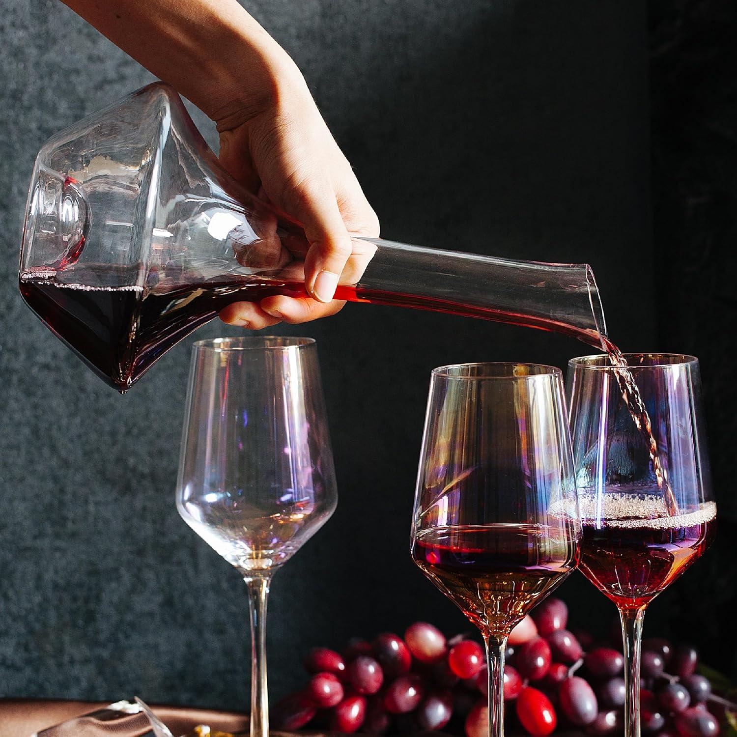 BTaT- Wine Decanter with Stopper, Wine Decanter with Lid, Red Wine Decanter