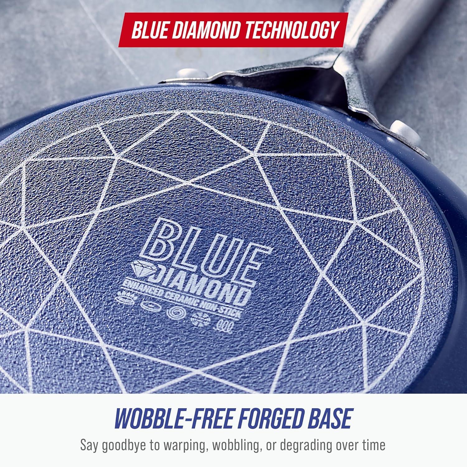 Blue Diamond Blue Diamond 5 qt. Non-Stick Saute Pan with Lid