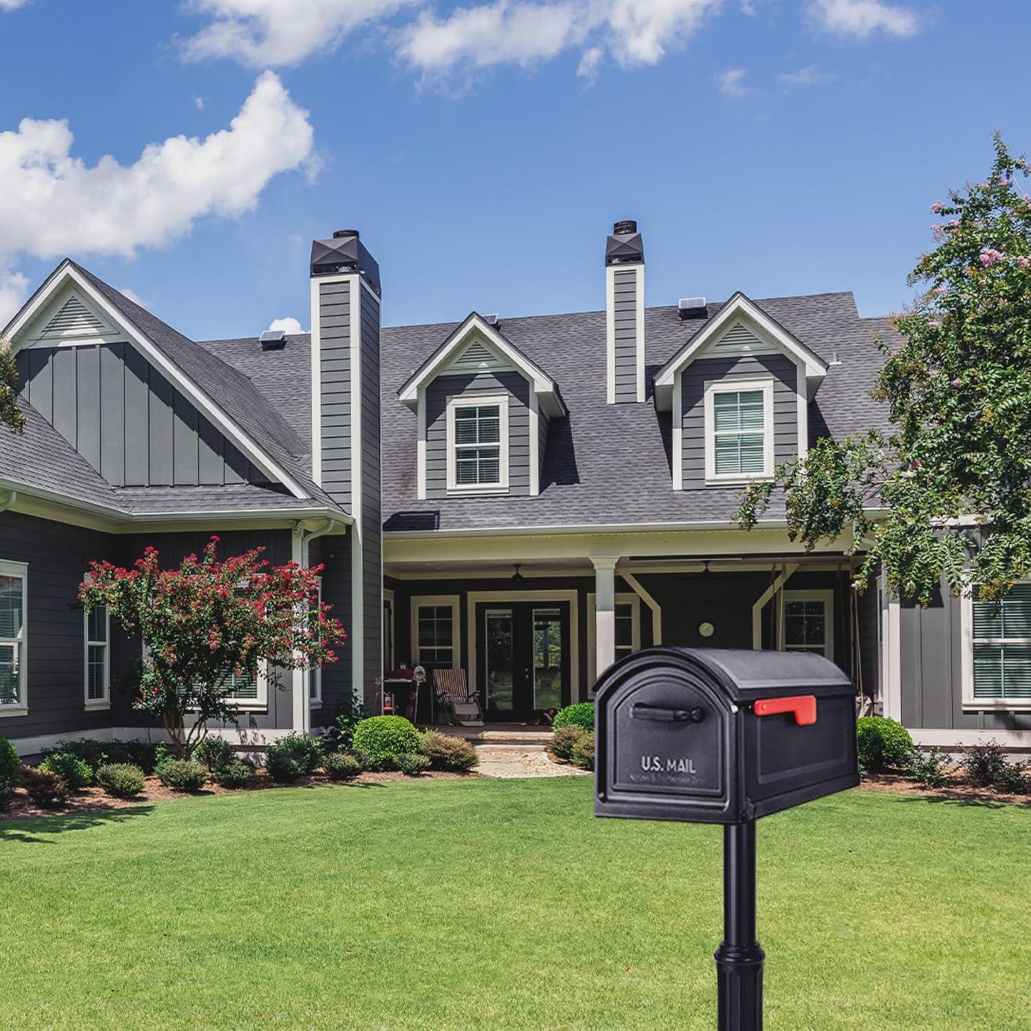 Architectural Mailboxes BILT CRE8 Extra Large Capacity Plastic Post Mount Mailbox