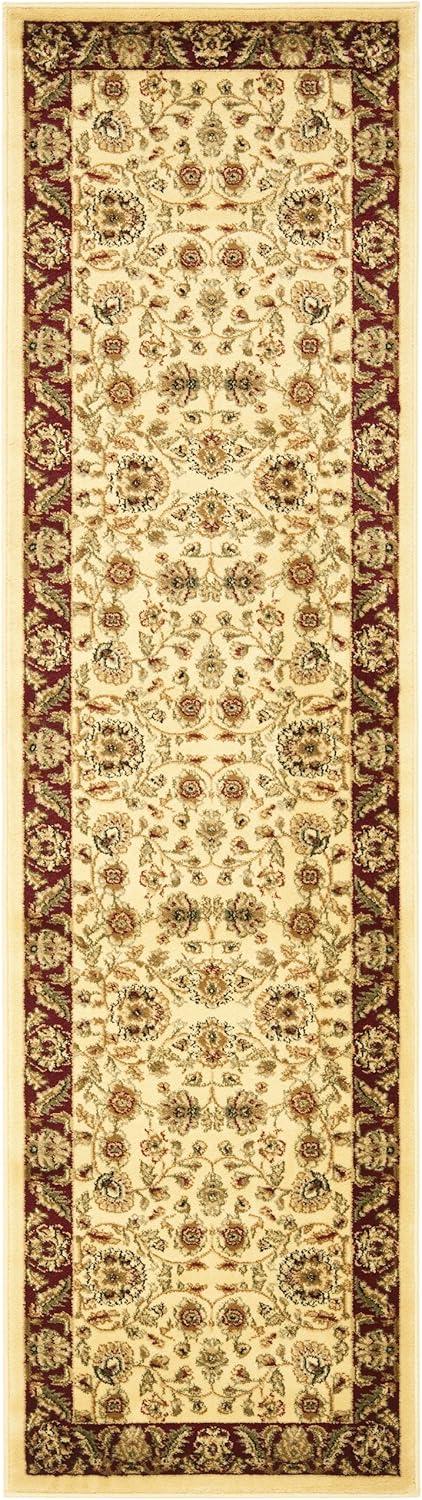 Lyndhurst LNH215 Power Loomed Runner Rug - Ivory/Red - 2'3"x6' - Safavieh