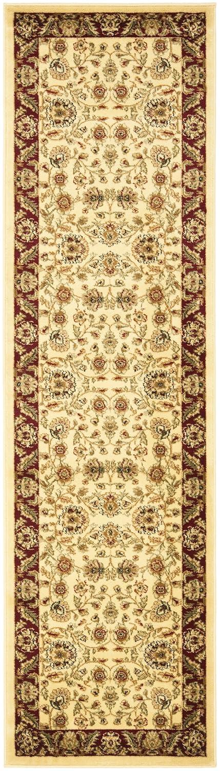 Lyndhurst LNH215 Power Loomed Runner Rug - Ivory/Red - 2'3"x6' - Safavieh
