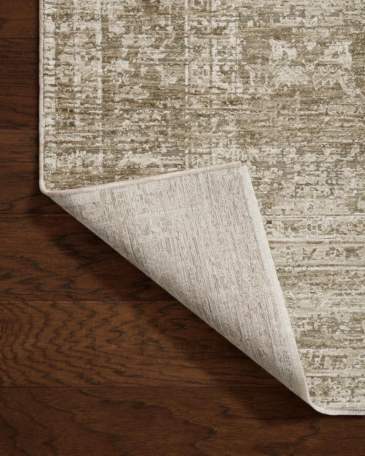 Honora Rug by Amber Lewis x Loloi - Khaki and Beige / 3'9" x 5'9"