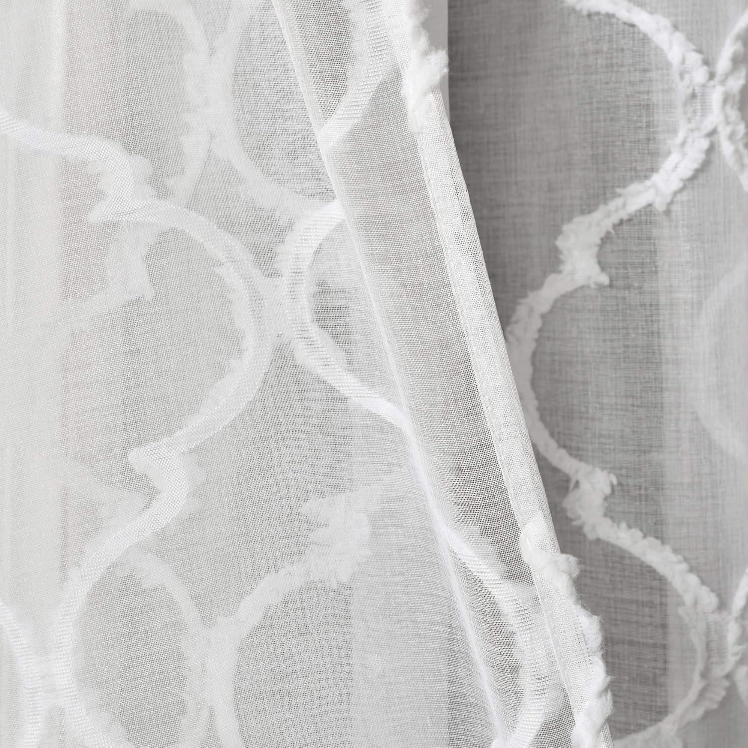 Lush Decor Avon Trellis Sheer Trellis Sheer Curtain Panels (Set of 2)