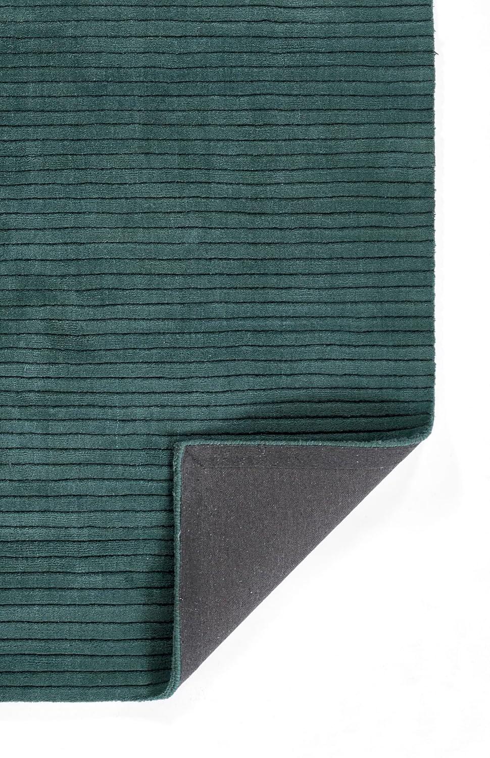Momeni 2'x4' Asher Solid Handloomed Area Rug Blue: Wool, Medium Pile, Handmade, Indoor, Accent Rectangle Rug