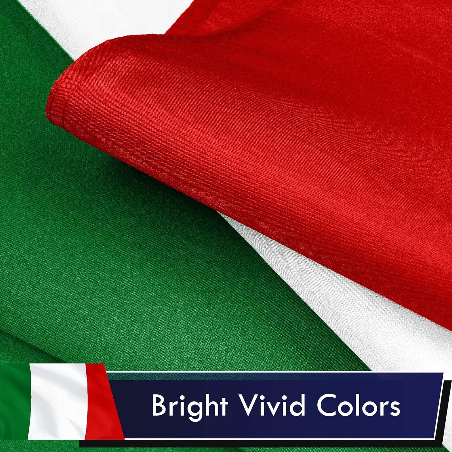 Patriotic USA and Italian Flag Combo Pack, 3x5 Ft Polyester