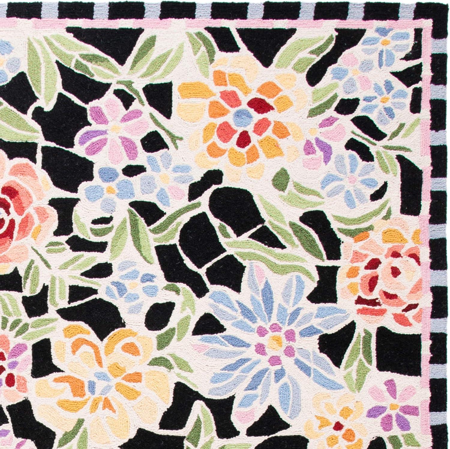 Chelsea HK214 Handmade Area Rug - 8'x10' - Black - Safavieh