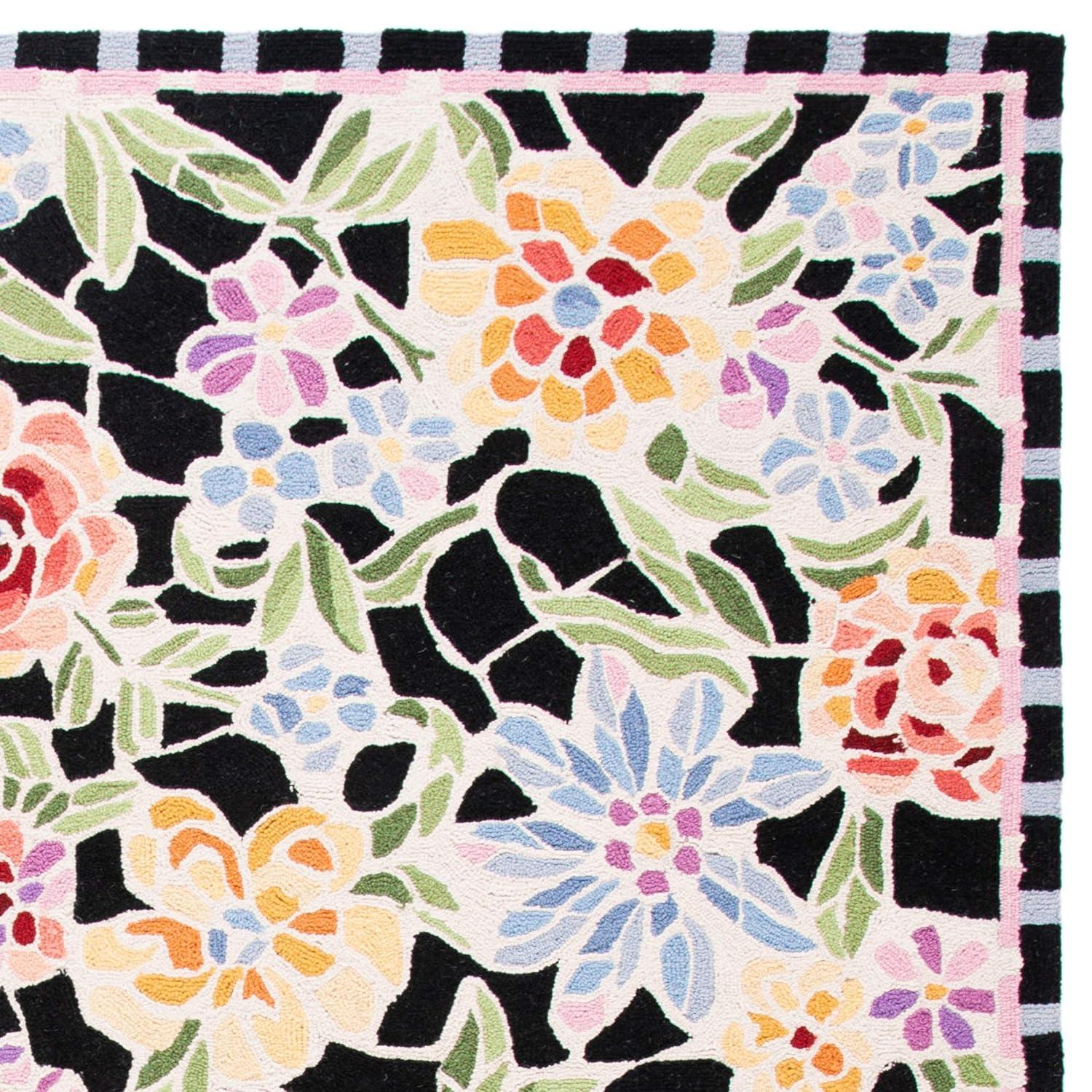 Chelsea HK214 Handmade Area Rug - 8'x10' - Black - Safavieh