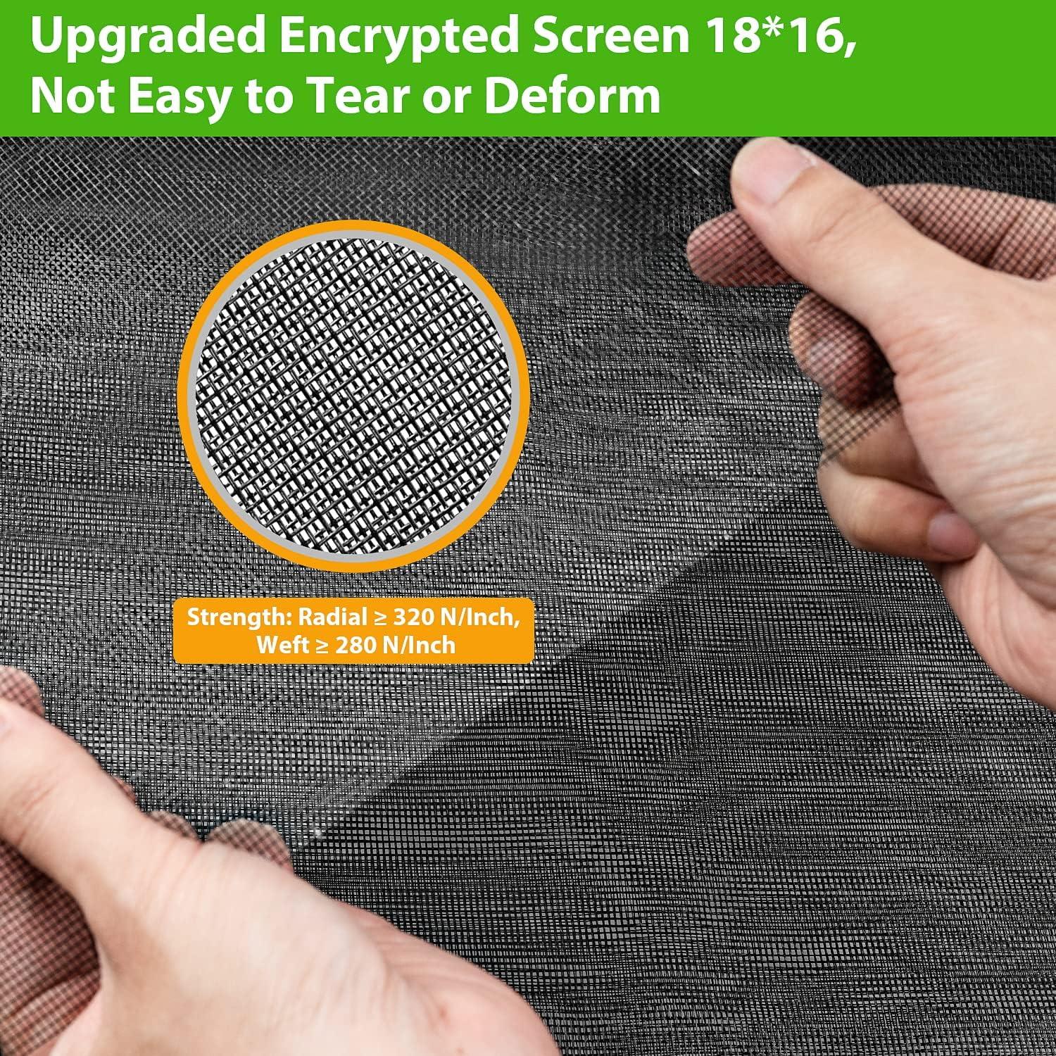 Window And Screen Door Replacement, 48" X 115" Durable Fiberglass Screen Grid - Patio And Window Screen And Sliding Screen Door Repair