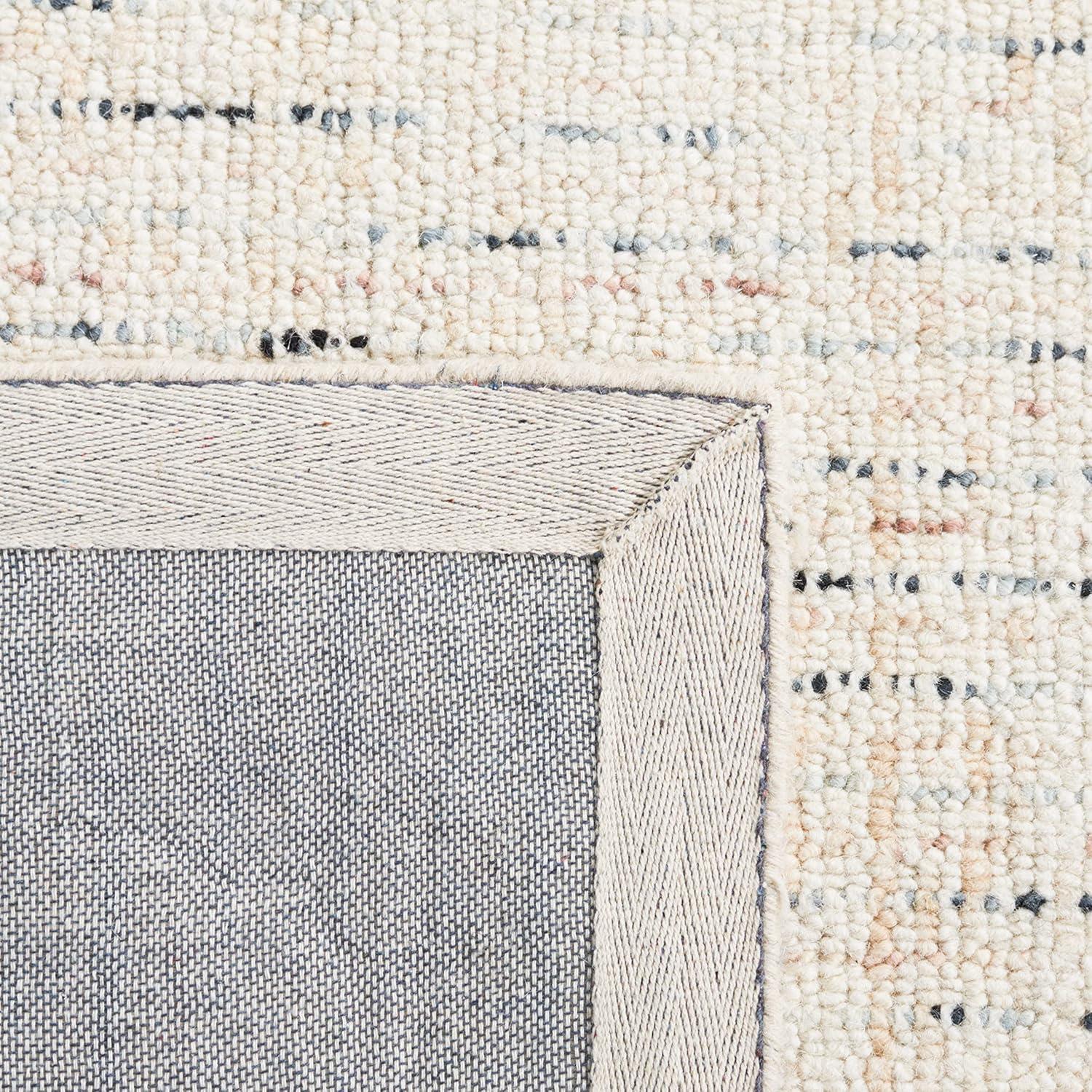 Abstract ABT468 Handmade Indoor Area Rug - Ivory/Light Gray - 4'x6' - Safavieh
