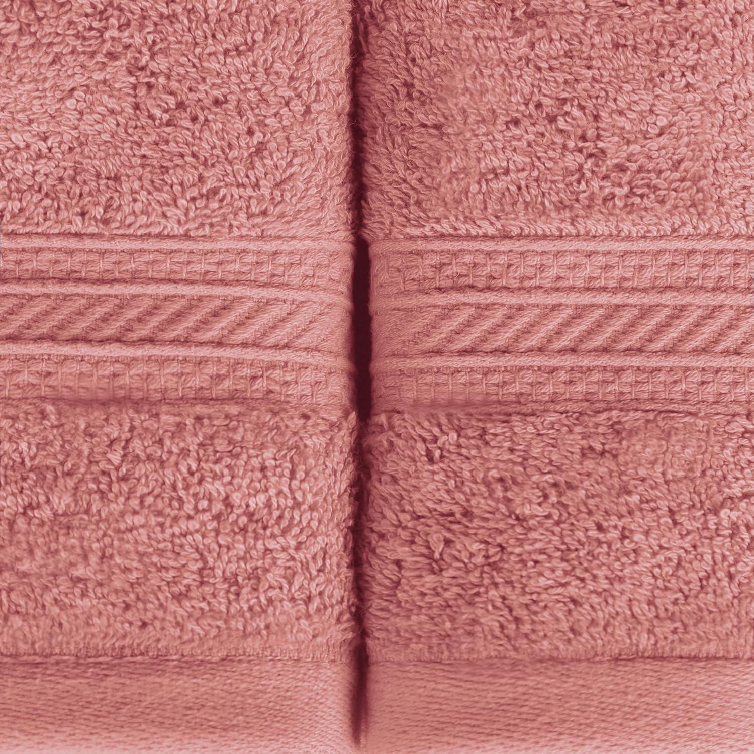 Superior Atlas Cotton Heavyweight 4 Piece Towel Set, Blush